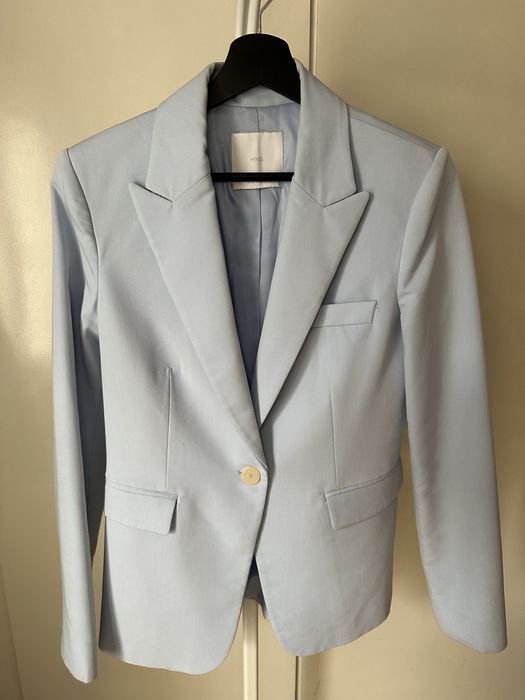 Сако MANGO в небесно син цвят