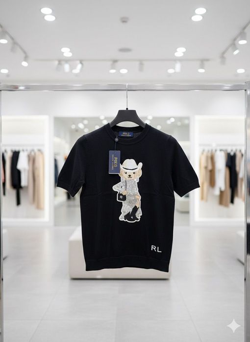 Pulover tricotat cu mânecă scurtă Polo