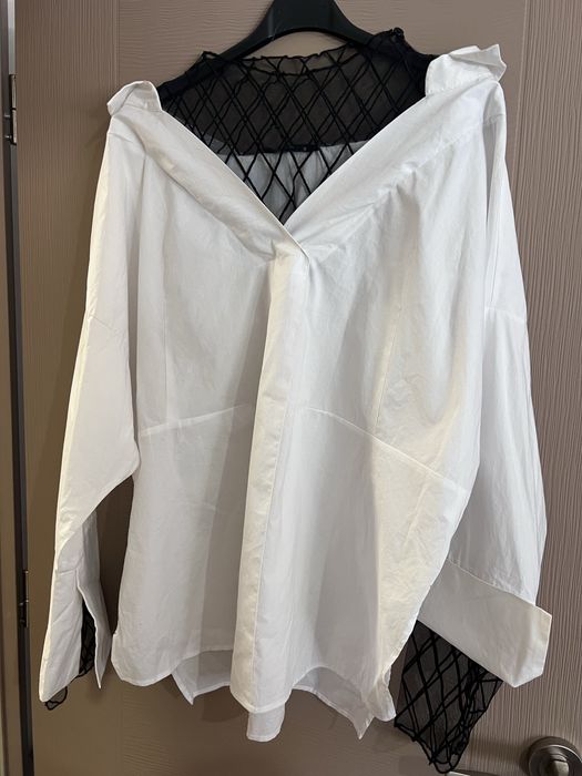 Елеганта риза и кожен панталон