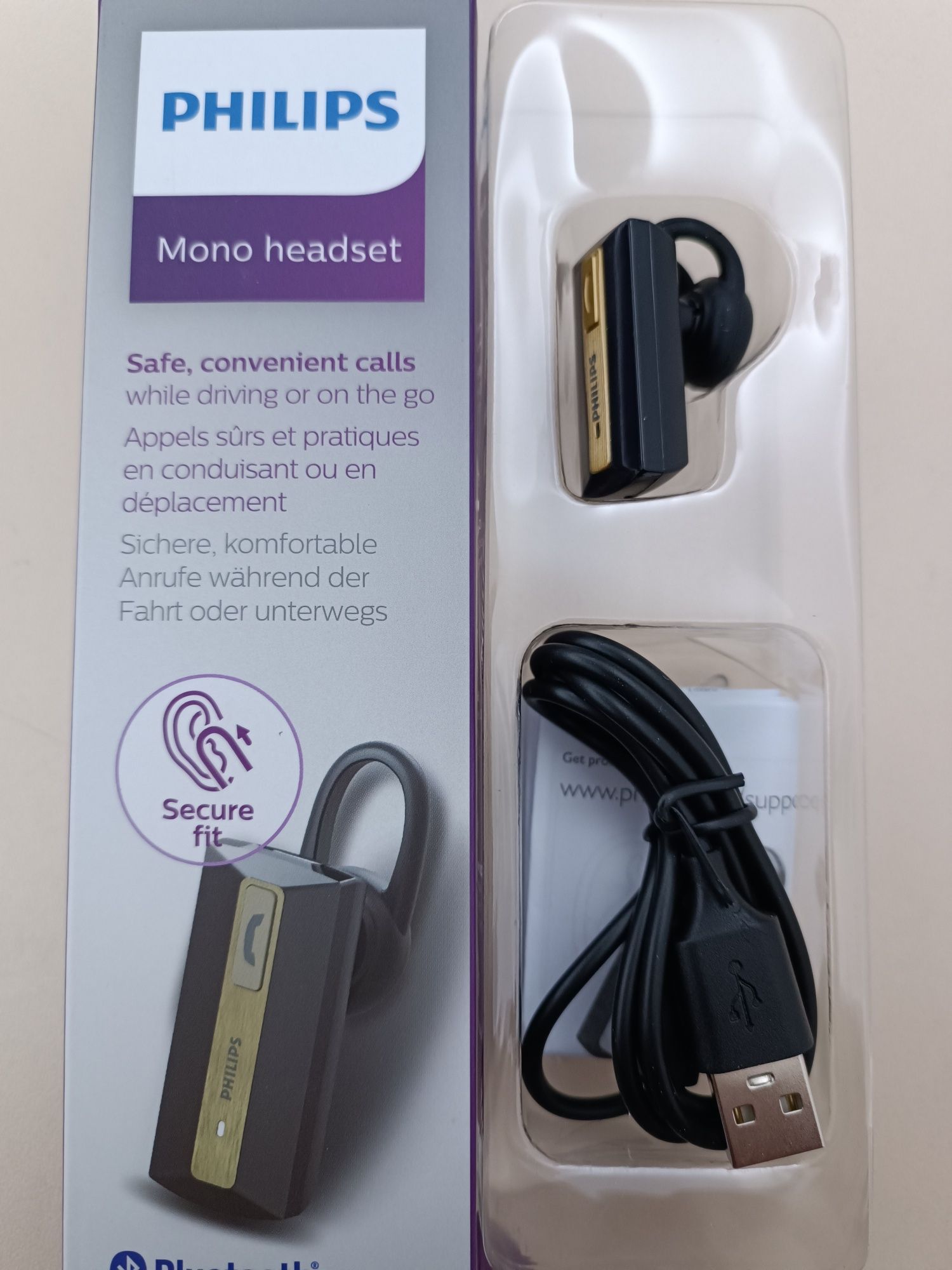 Cască headset mono bluetooth Philips