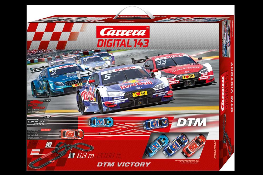 Carrera Digital 143 DTM Victory Състезателна Писта с Лупинг 3 коли