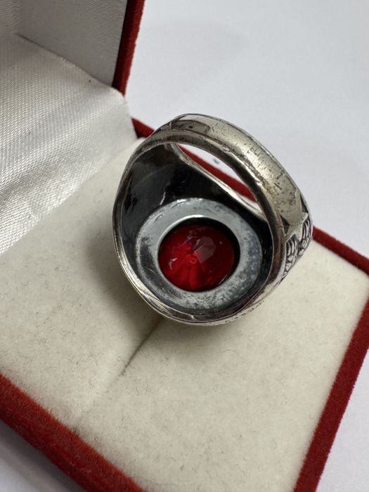 Inel (ghiul) argint United States Army. Sterling. Piatra