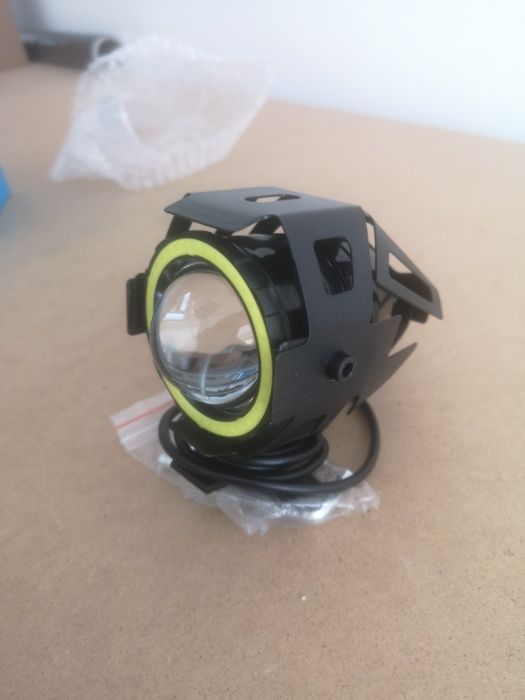 Proiector led cu angel eye, Off Road, ATV, moto 2 faze si stroboscop