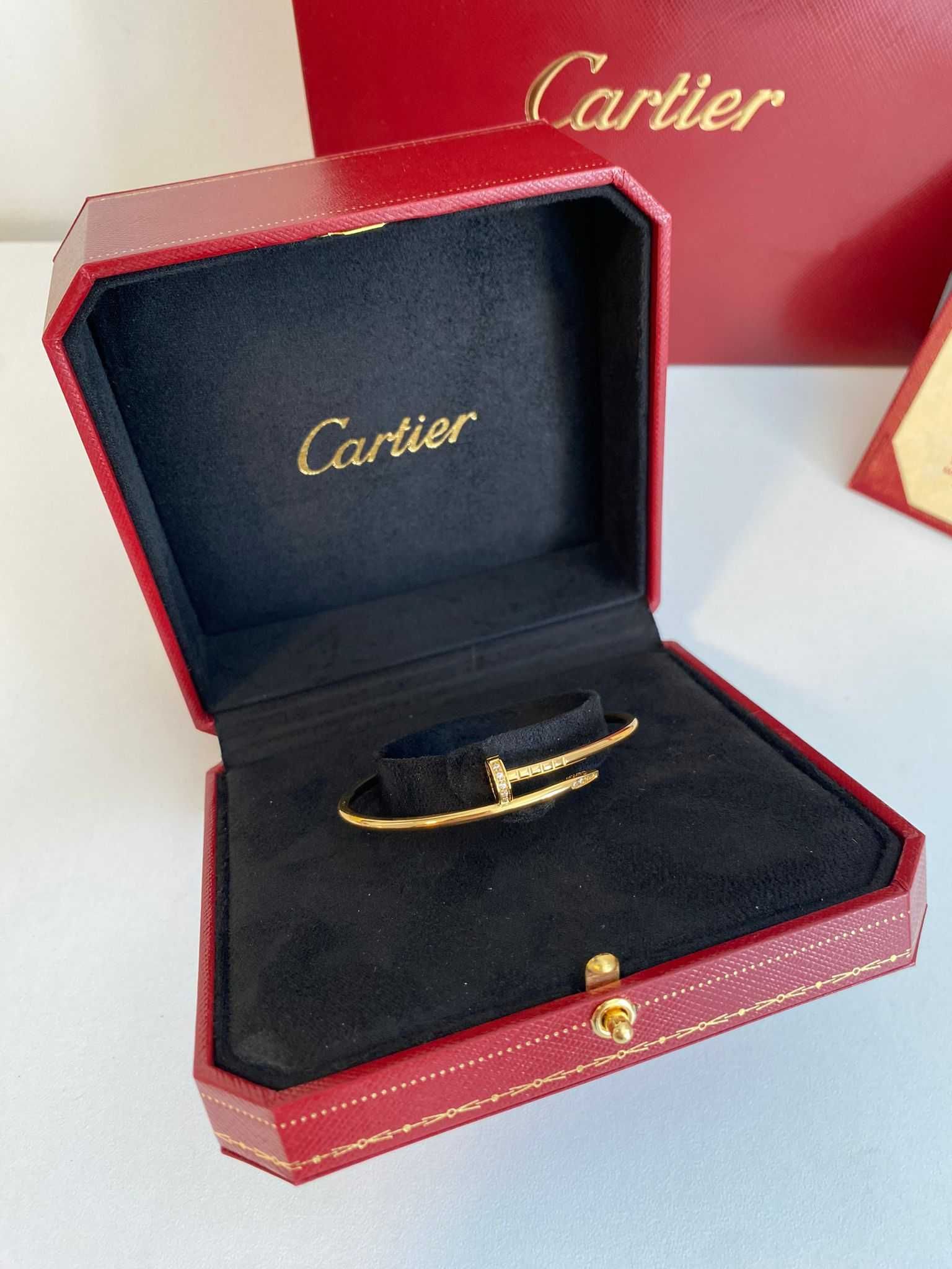 Brățară Cartier Juste un Clou Small 15 Gold 24K diamond cu cutie