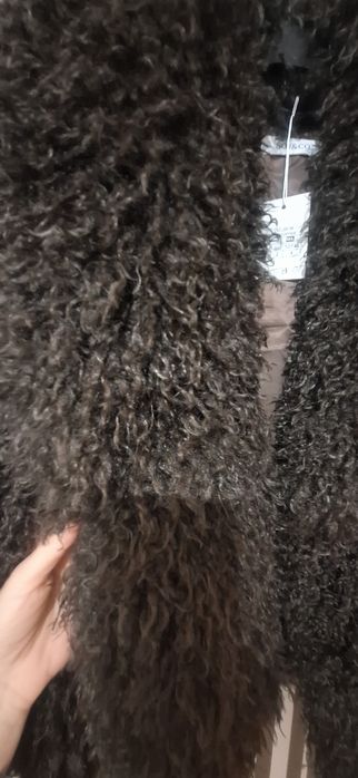 Дамско пухено палто