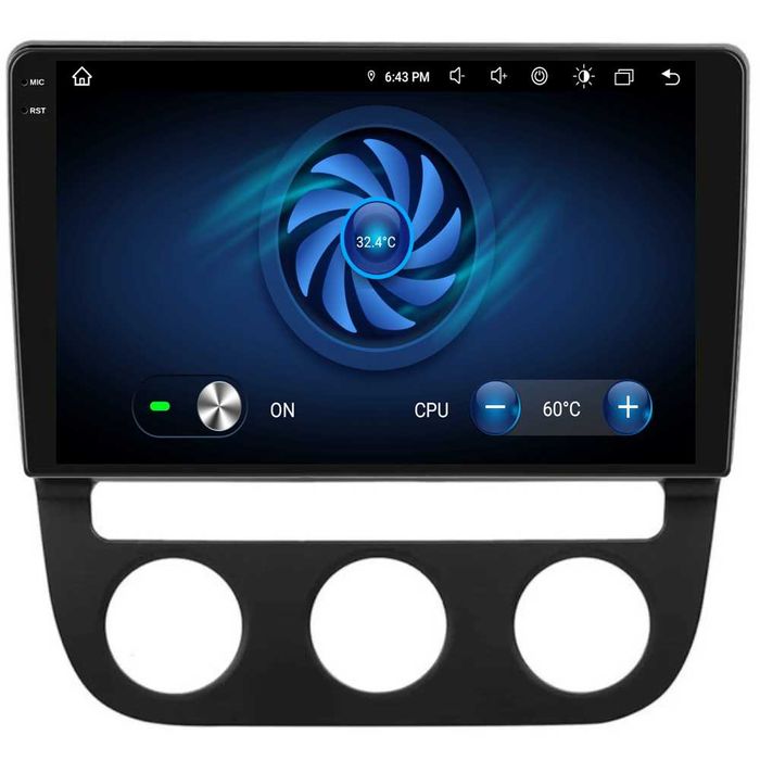 Navigatie Android Dedicata 10Inch, Volkswagen Golf5/Jetta (2004-2009)