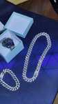 Lant si bratara pachet Rhinestones Cuban