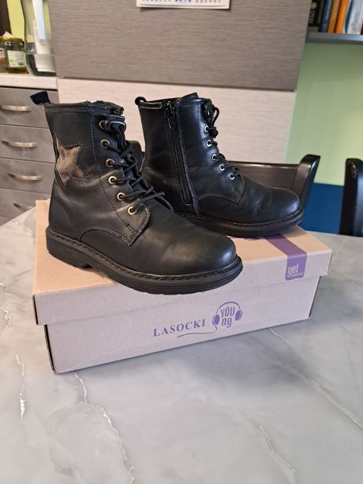Боти за момиче естествена кожа Lasocki номер 32
