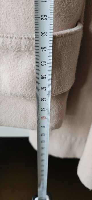 Palton Fisbone S crem