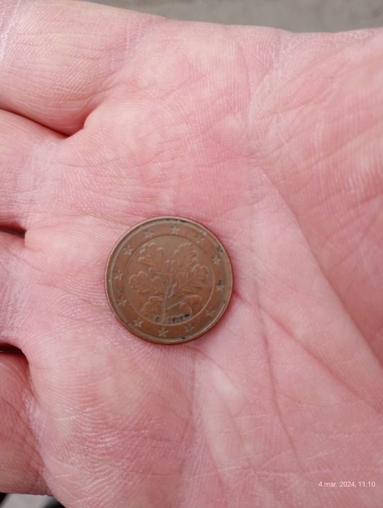 5 euro cent D 2002