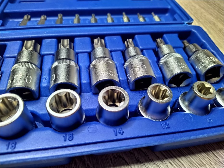 Trusa  Chei Tubulare BITI PROFIL E TORX 1/2 23 PIESE