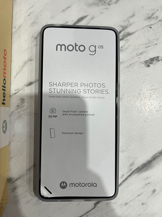 Чисто нов телефон Motorola Moto G05