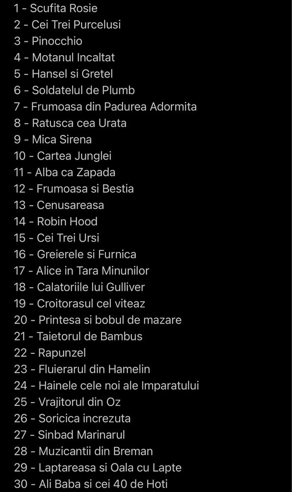 Card cu toate povestile audio (nr. 1-90 - editura litera / libertatea)