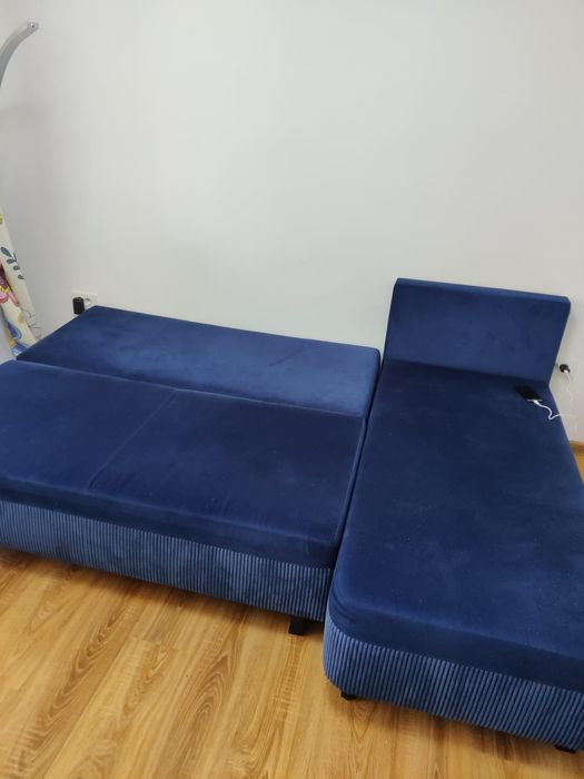 Vând coltar extensibil albastru