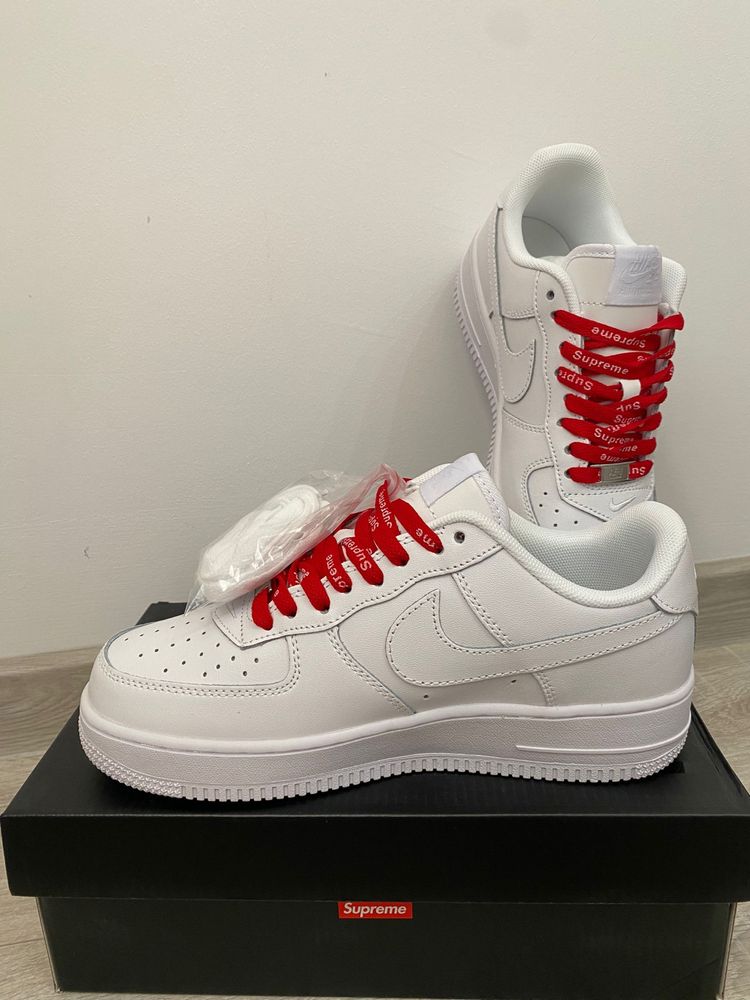 AF1 SUPREME White Air Force 1 White Supreme AirForce All White Supreme