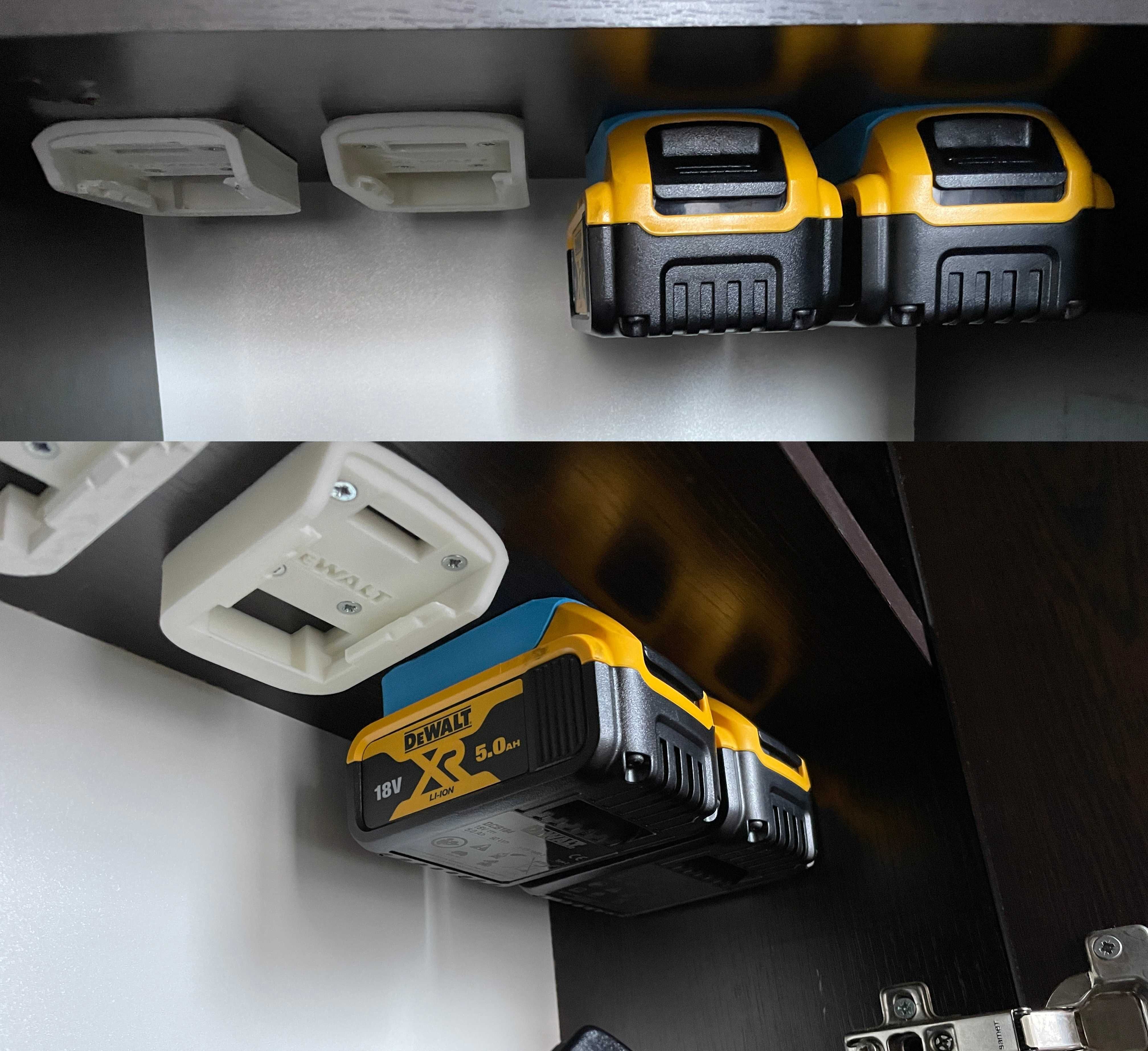 3D стойки за инструменти и батерии DeWALT, Bosch, Milwauke, Parkside