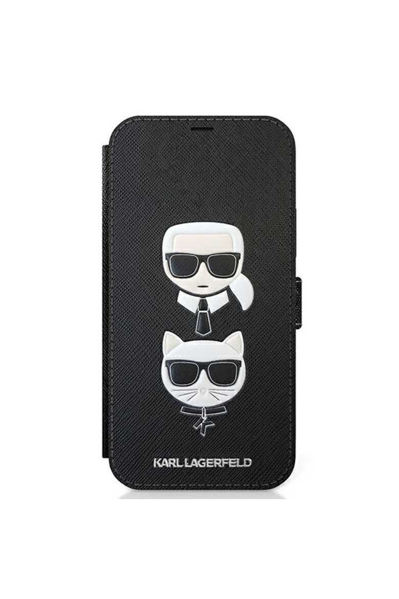 Husa Karl Lagerfeld Saffiano K&C Heads Book iPhone 12-12 Pro, 99 Lei