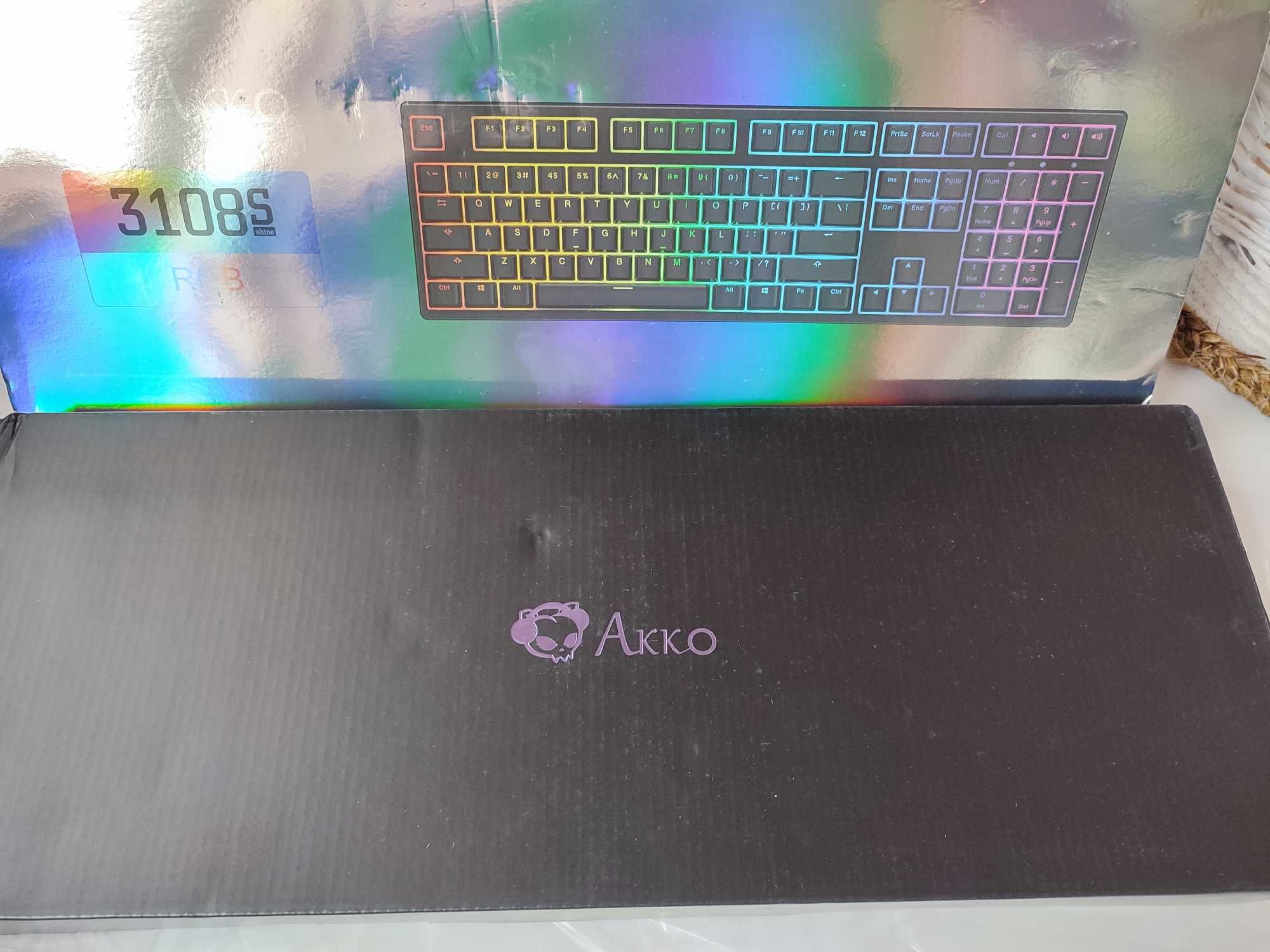 Механична клавиатура AKKO 3108S RGB Shine (AKKO Pink Linear switch)