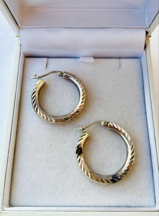 Cercei din argint tip creole