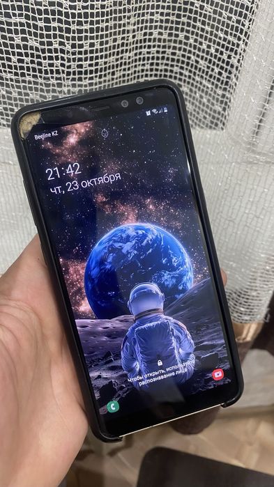 Samsung A8+  рабочий полностью