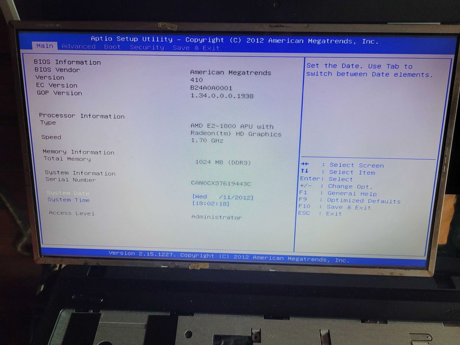 display laptop LED 15,6 inch - LTN 156AT05-U09