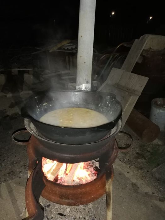 Ошақ сапалы темірден, қазансыз, таза күйінде