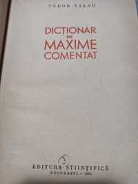 Carte veche 1962 Dictionar de maxime comentat