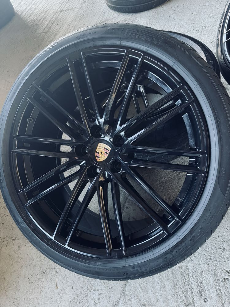 Jante Porsche Cayenne R22 Originale Coupe 9Y3 Black Anvelope de vara