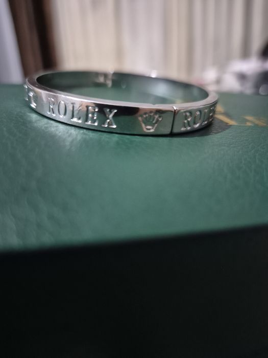 Bratara rolex argintie