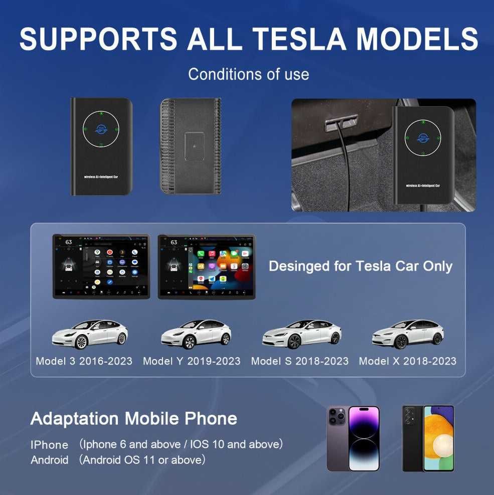Безжичен Carplay  за Tesla MODEL 3 X Y S , 420