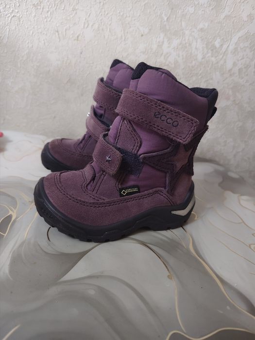 Детские сапожки ecco на девочку 
Материал кожа 
Размер