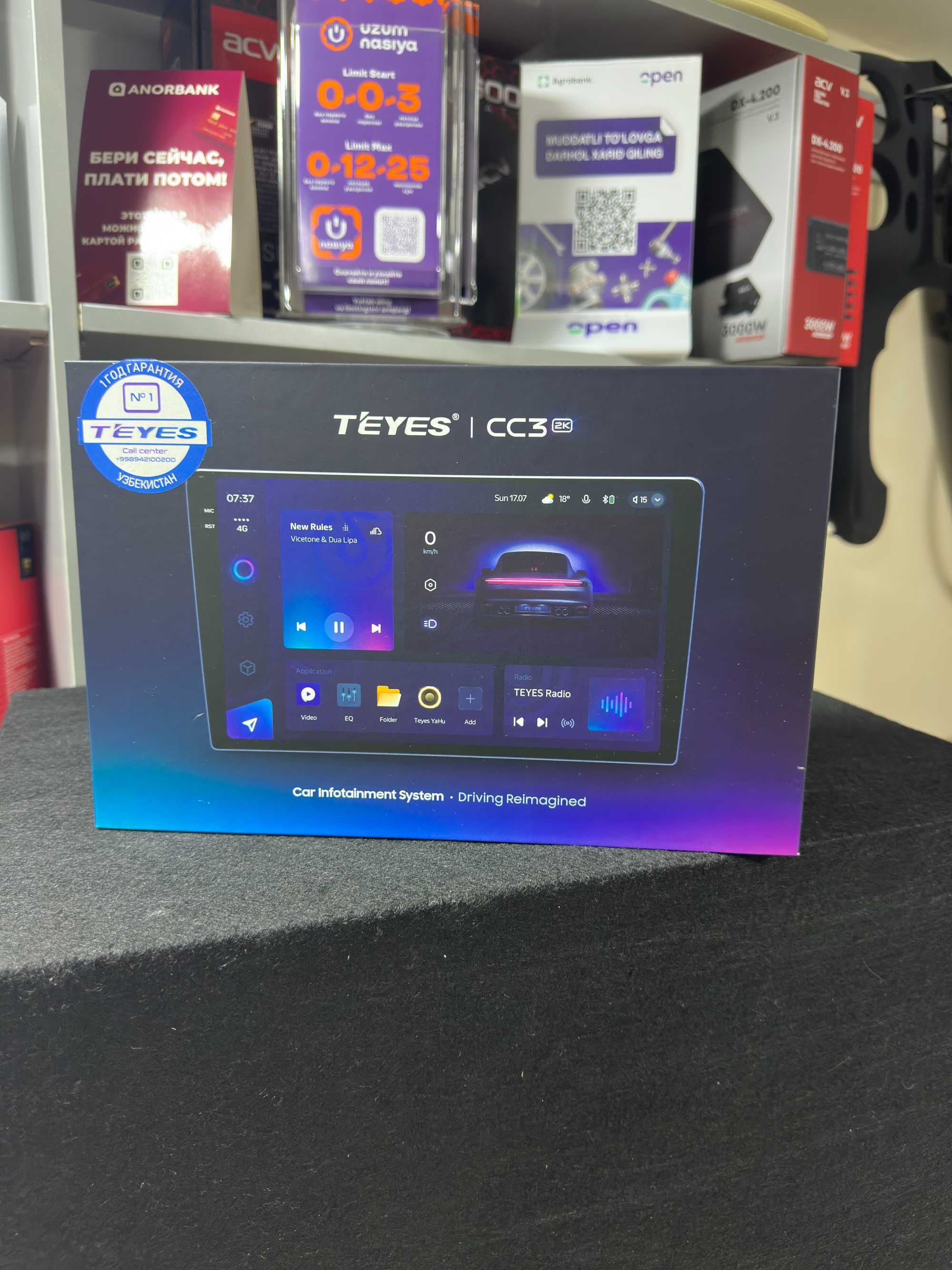 TEYES CC3 2K 4/64 Avto monitor 1 YIL KAFOLAT