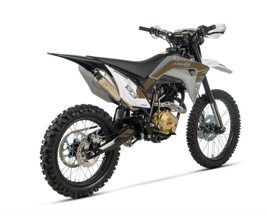 Motocicleta Cross/Enduro Asix XB83, 250cc, roti 21/18, gri-maro
