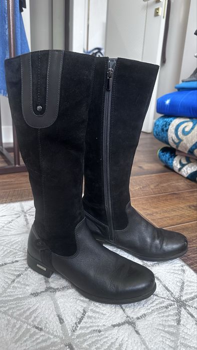 Осенние сапоги женские 37р натуральная кожа