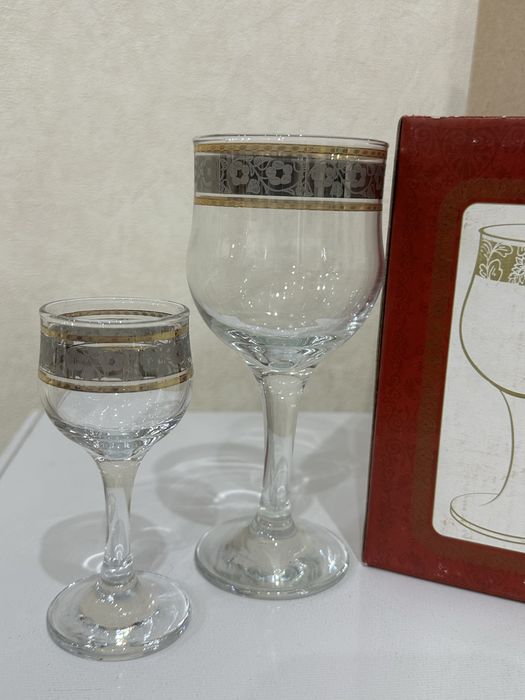 Фужеры и рюмки аналог богемского стекла