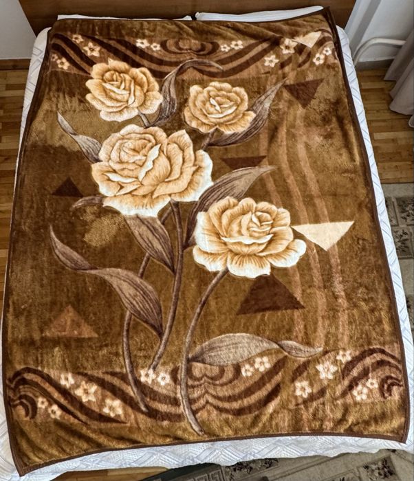 Плюшевый плед-одеяло, двуспальный