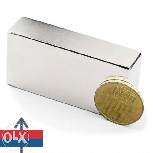 Magnet neodim bloc 60 x 30 x 15 mm Forta cca. 56 kg eoliana sau hidro