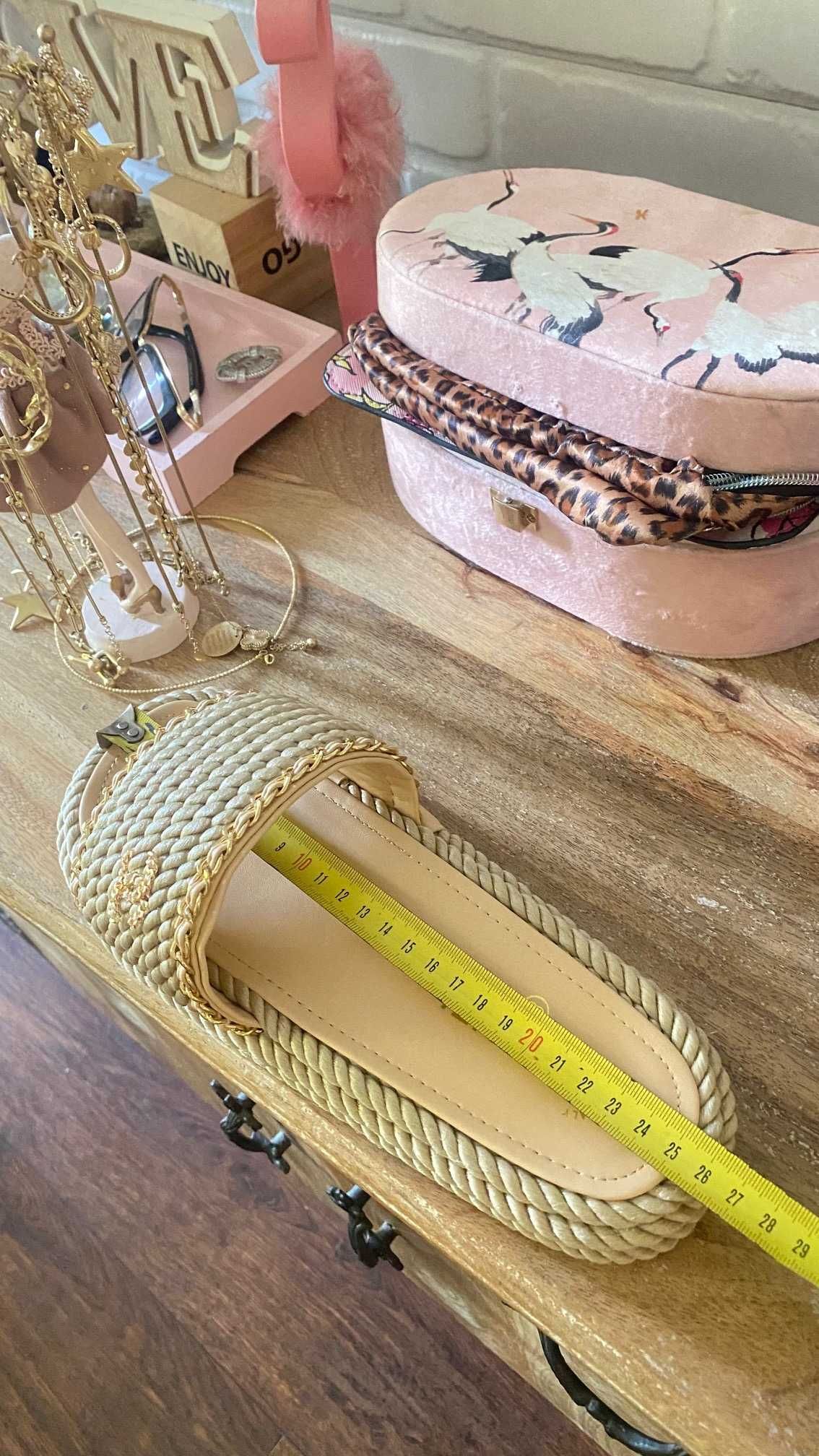 чехли Шанел*Chanel braided sandals*39