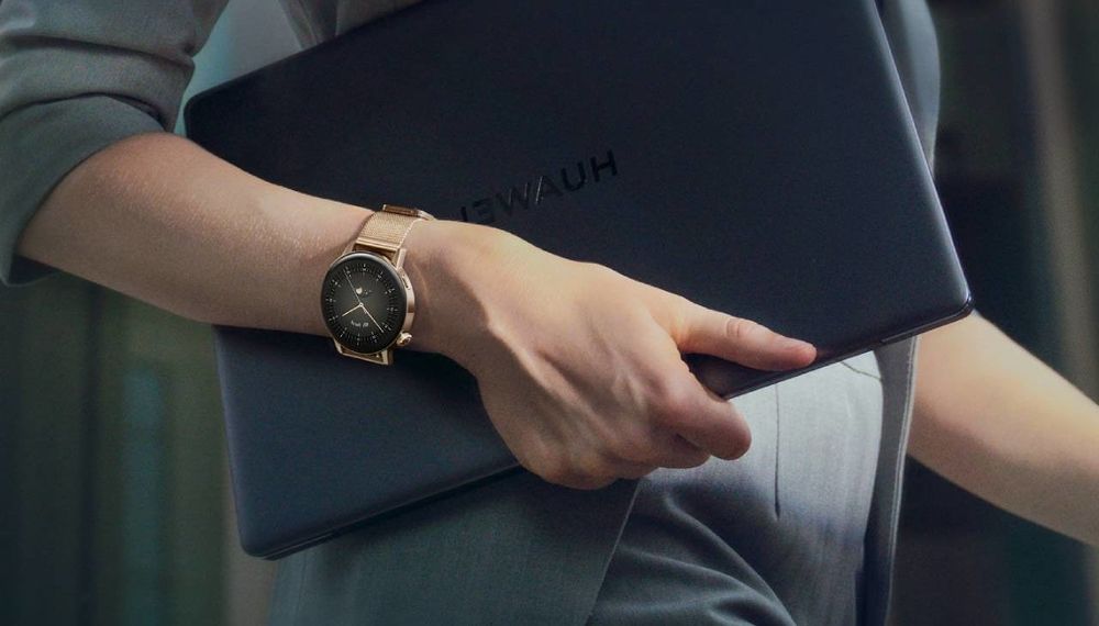 Smartwatch Huawei Watch GT 3 Milo-B19T, 42 mm, Elegant Gold Milanese