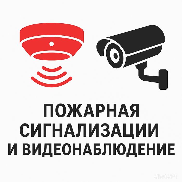 Монтаж систем пожарной сигнализации и видеонаблюдения
