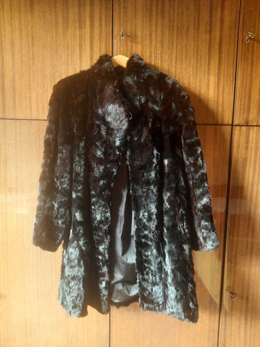 Дамско кожено палто от визон