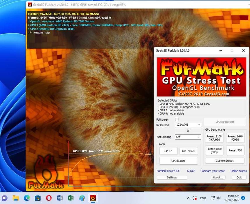 Placa video AMD Radeon HD 7870 2gb 256-bit GDDR5, impecabila