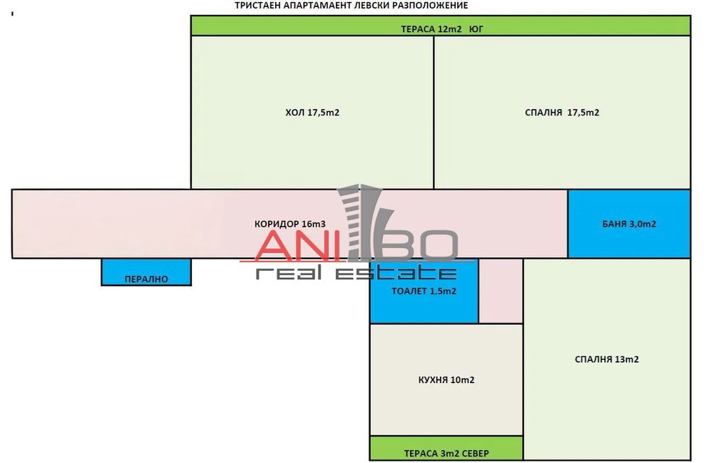 Продава се Тристаен апартамент в Варна, Левски - 83 кв.м за 1796 €/кв.м - Снимка #1