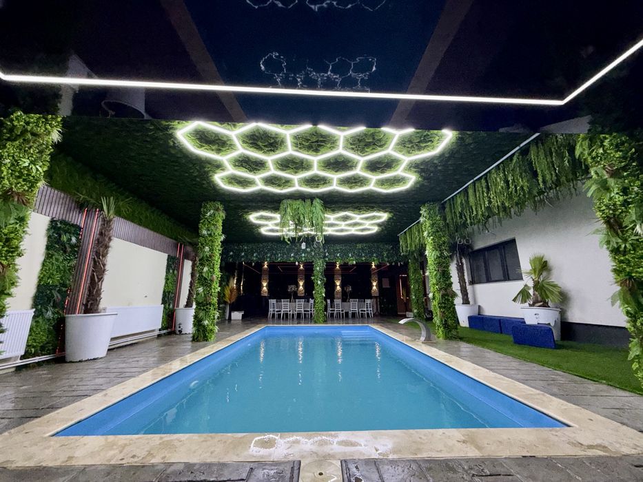 Vila de petrecere-Piscina-Casa de inchiriat-Majorate-Aniversari-Reveli