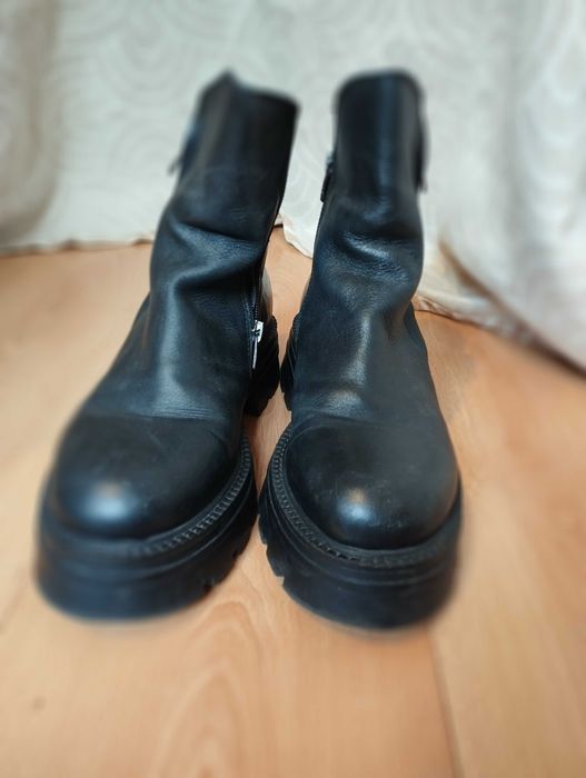 Сапоги кожа мех натуральный 39