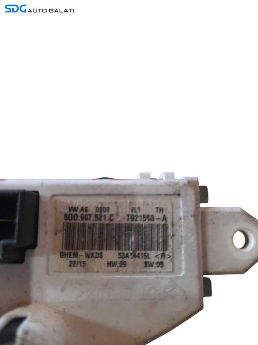 Modul Releu Rezistenta Motoras Ventilator Aeroterma Bord Volkswagen Golf 7 2013 - 2020 Cod 5Q0907521C [L3344]