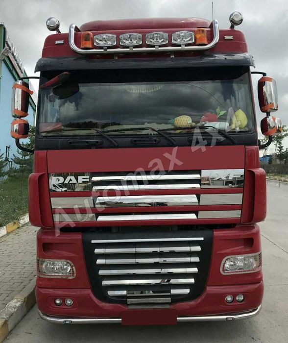 Bullbar, bara inox, suport proiectoare plafon DAF XF 95, DAF XF 105