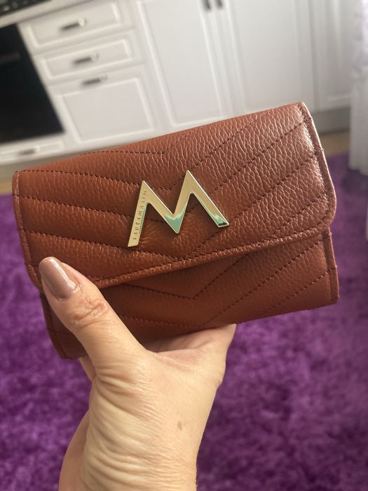 Portofel , Laura Maxim , piele naturala ! Rust