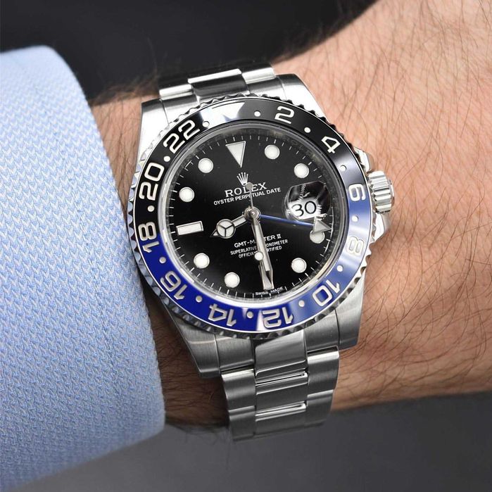 rolex gmt-master batman oyster