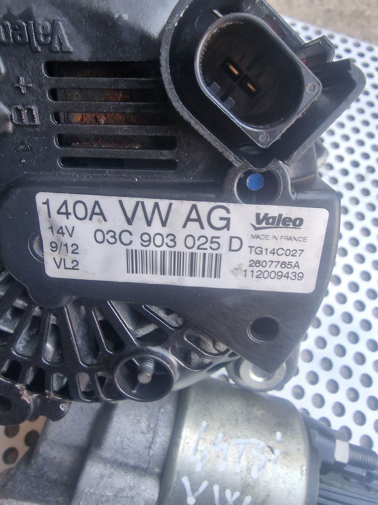 Alternator/Electromotor Vw,Audi,Skoda,Seat motor 1,4tsi.CAVD